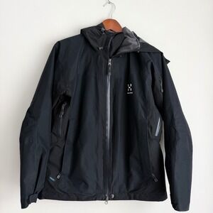 Haglofs Utvak Women Medium Black Waterproof PROOF Ski Snowboard Jacket
